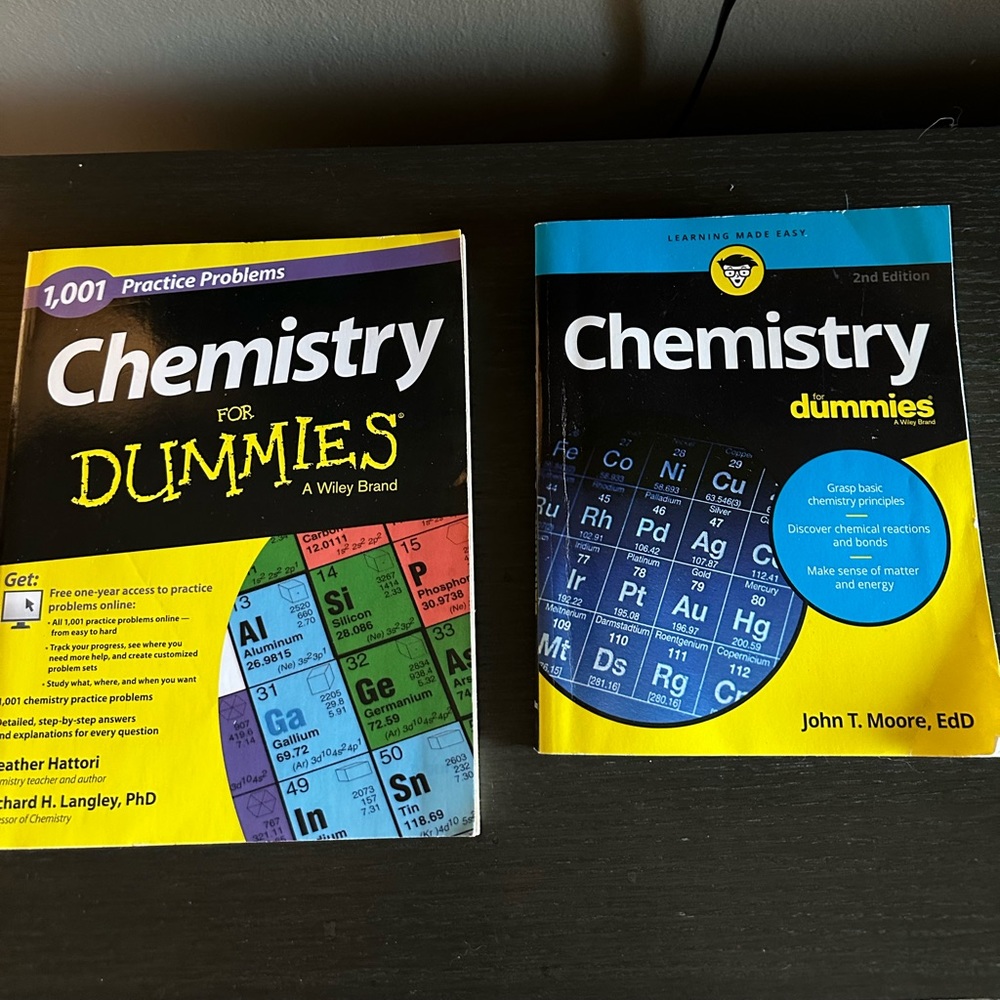 Chemistry For Dummy’s - 2 books